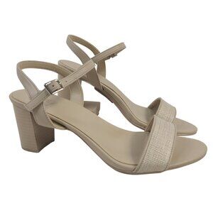 NEW Naturalizer Bristol3 Tan Block 3" Heel Sandals Size 10 Wide Width